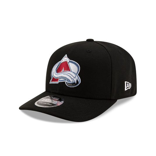 Colorado Avalanche Black 9SEVENTY Stretch-Snap Hat - New Era Cap