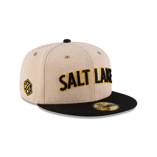 Salt Lake Bees Terry Heather Tan 59FIFTY Fitted Hat - New Era Cap