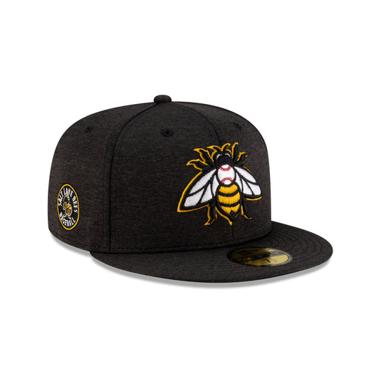 Salt Lake Bees Shadow Tech Black 59FIFTY Fitted Hat - New Era Cap