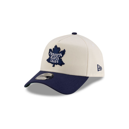 Toronto Maple Leafs Chrome White 9FORTY A-Frame Snapback Hat - New Era Cap