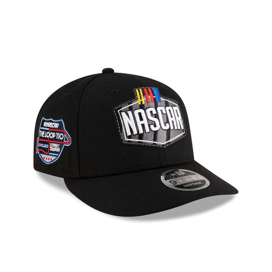NASCAR Chicago Street Race Black Low Profile 9FIFTY Snapback Hat - New Era Cap