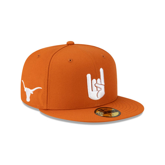 Texas Longhorns Hand Signs 59FIFTY Fitted Hat - New Era Cap