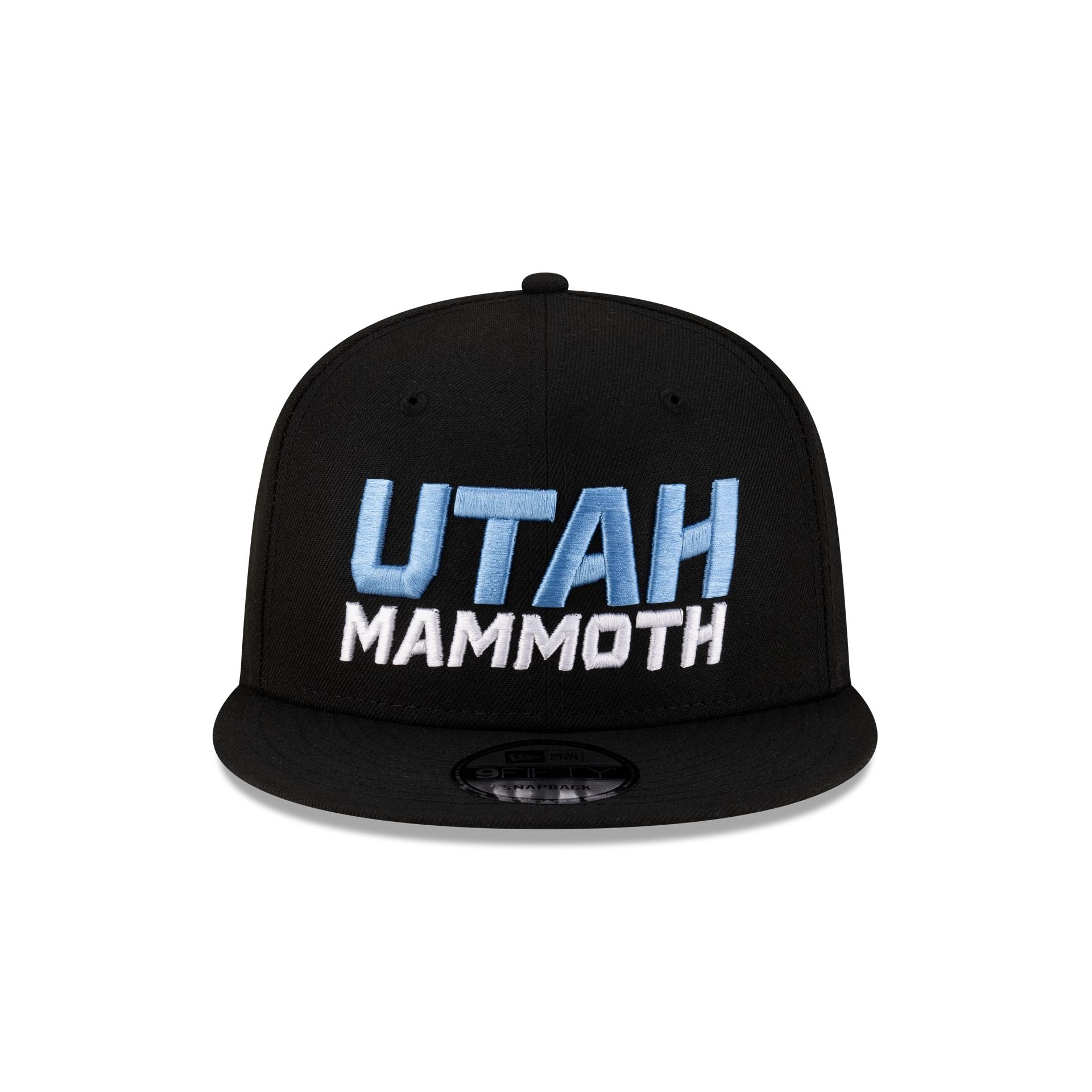 Utah Mammoth Black Stack 9FIFTY Snapback Hat
