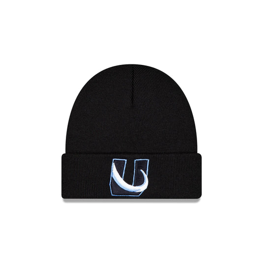 Utah Mammoth Black Logo Cuff Knit Beanie - New Era Cap