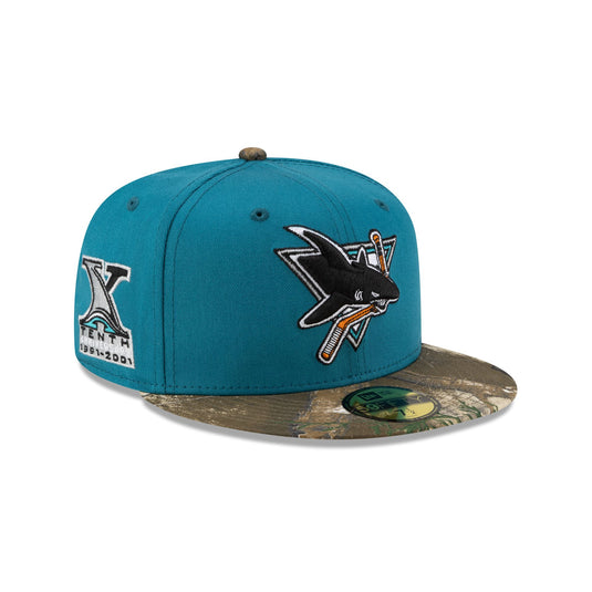San Jose Sharks Realtree Visor 59FIFTY Fitted Hat - New Era Cap