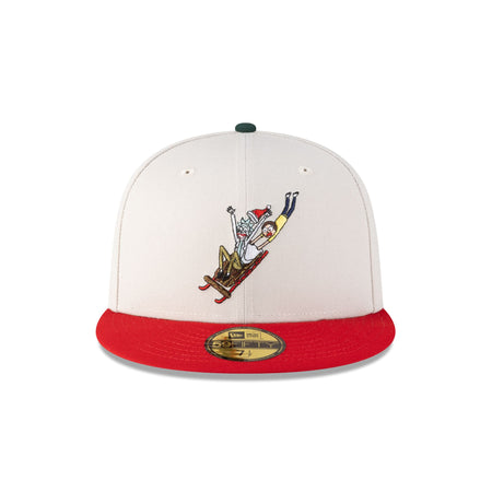 Rick and Morty Rickmas Stone Red Sled 59FIFTY Fitted Hat