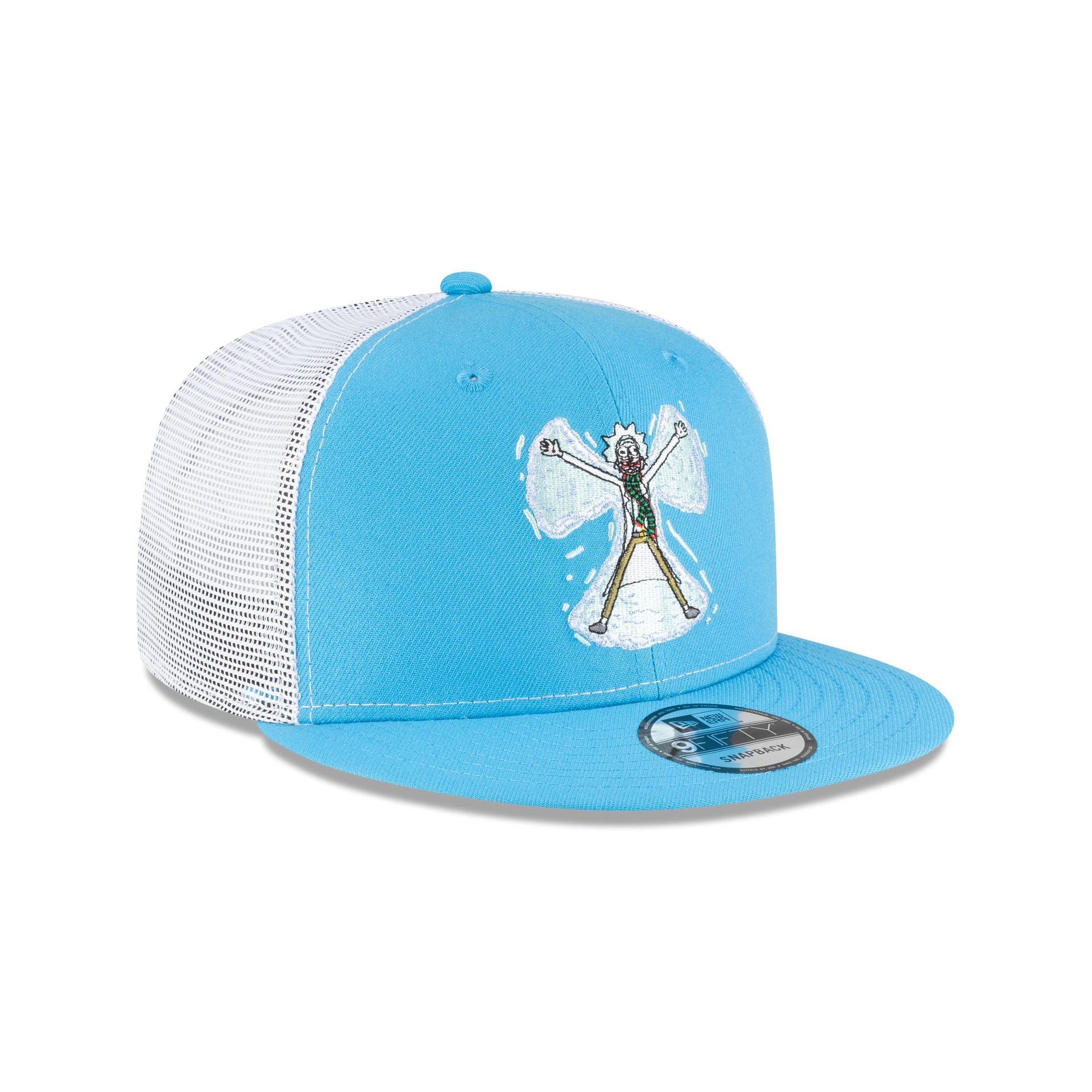 Rick and Morty Rickmas Rick Snow Angel 9FIFTY Trucker Hat