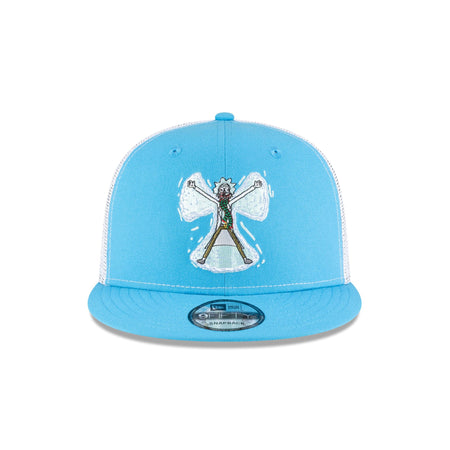 Rick and Morty Rickmas Rick Snow Angel 9FIFTY Trucker Hat