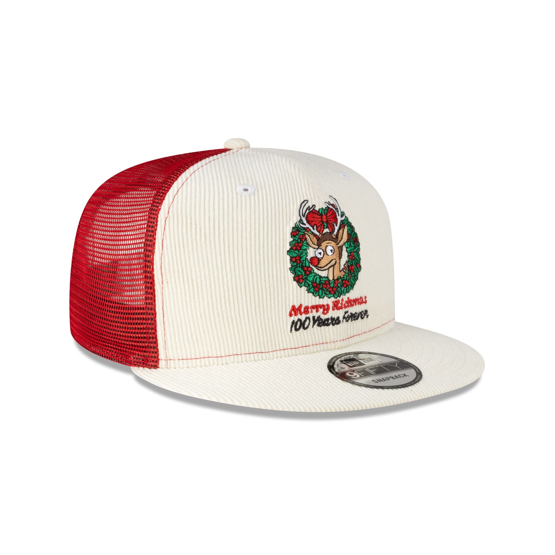 Rick and Morty Merry Rickmas Chrome Corduroy 9FIFTY Trucker Hat