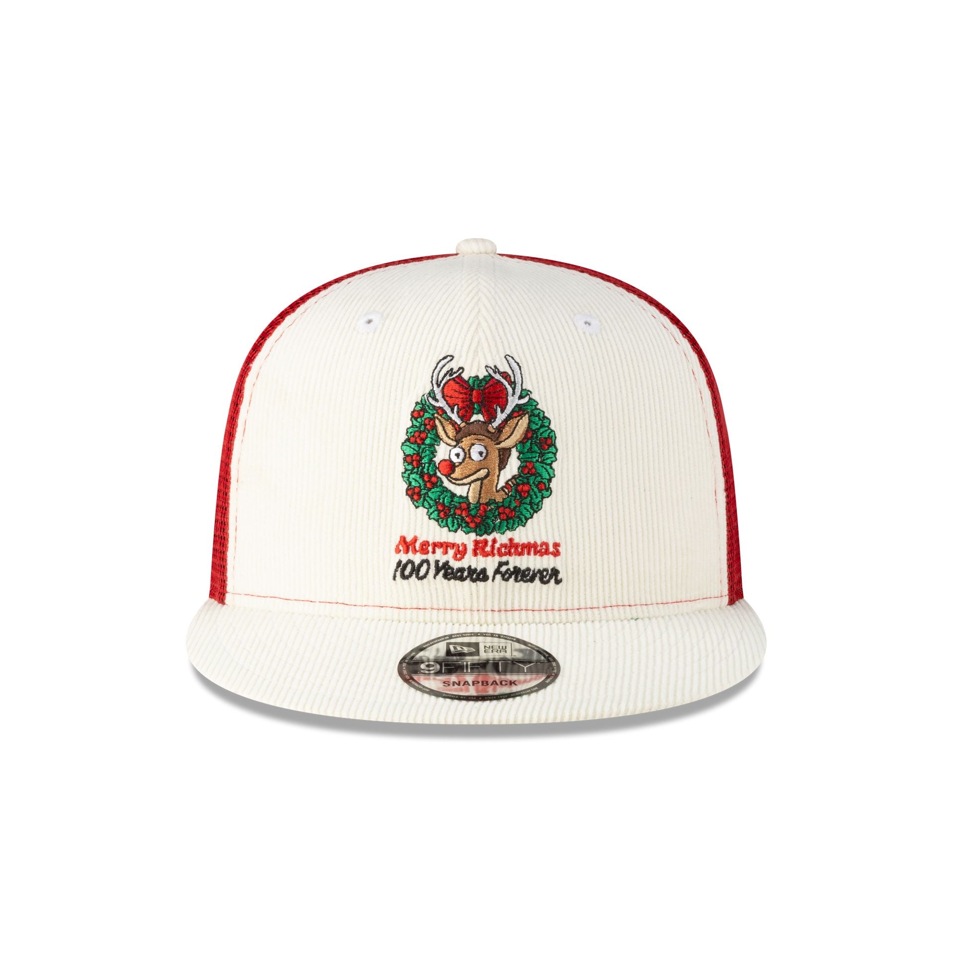 Rick and Morty Merry Rickmas Chrome Corduroy 9FIFTY Trucker Hat