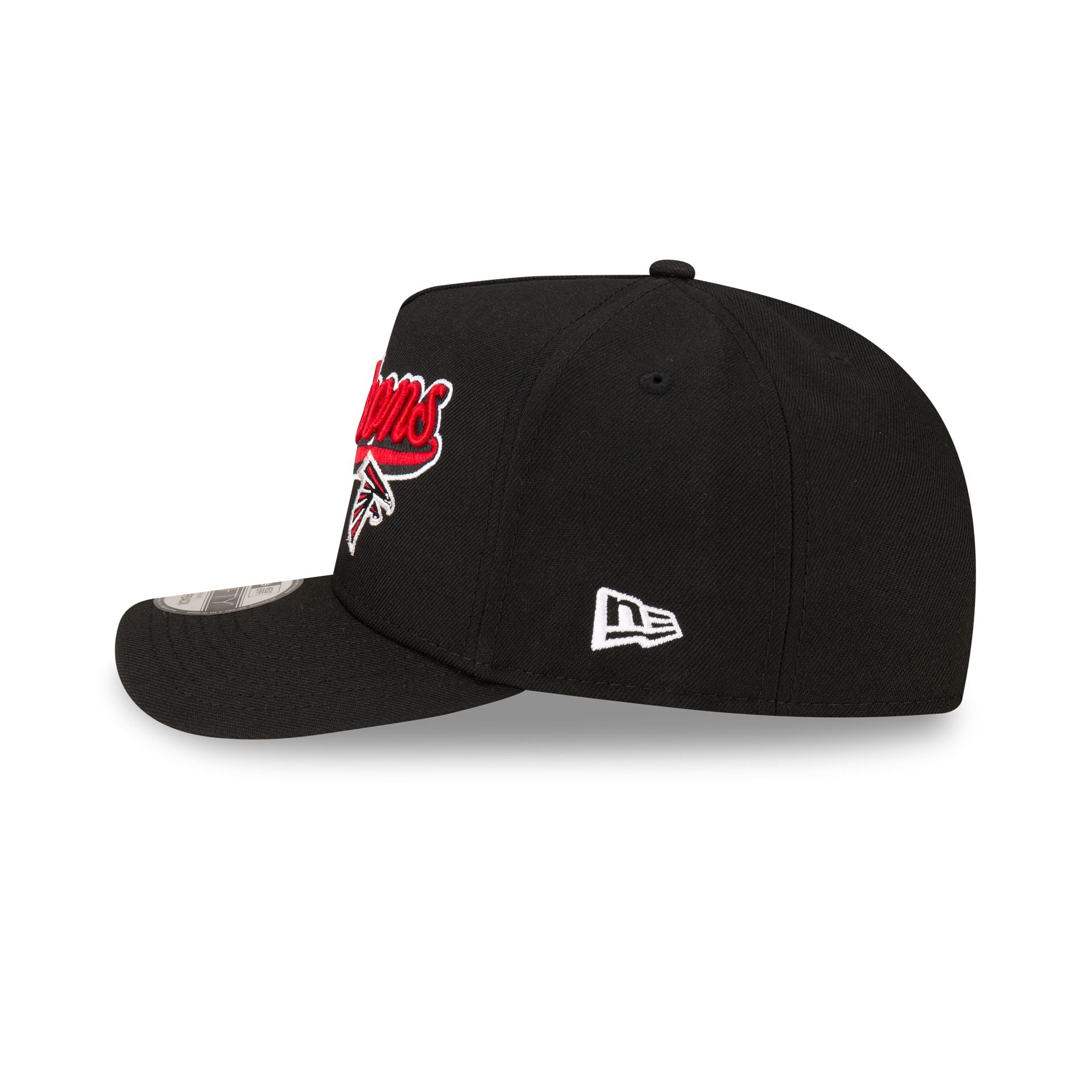 Born x Raised x Atlanta Falcons Script Black 9FIFTY A-Frame Snapback Hat