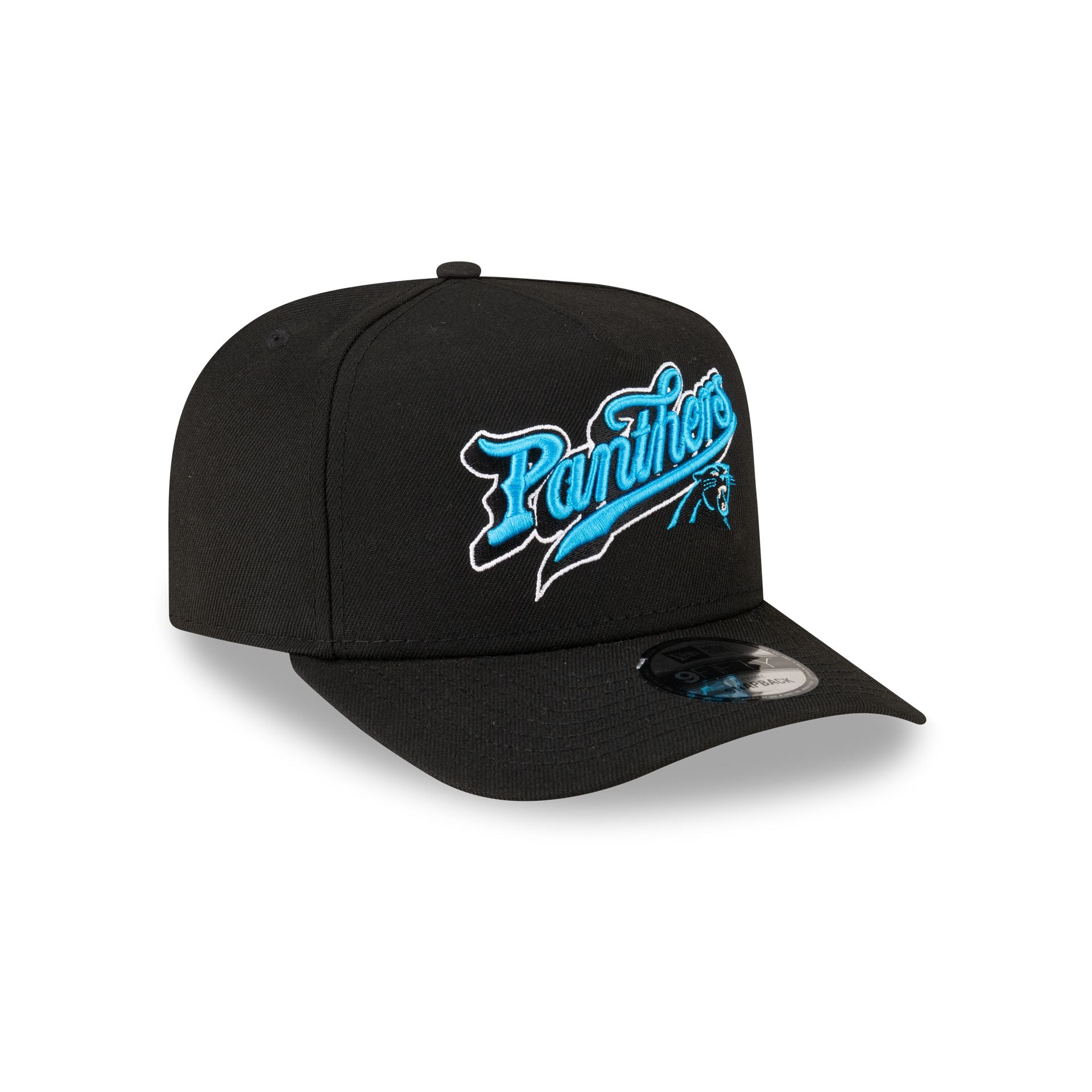 Born x Raised x Carolina Panthers Script Black 9FIFTY A-Frame Snapback Hat