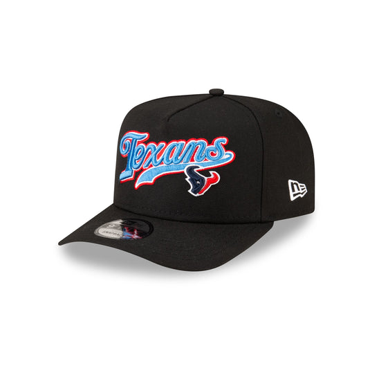 Born x Raised x Houston Texans Script Black 9FIFTY A-Frame Snapback Hat - New Era Cap