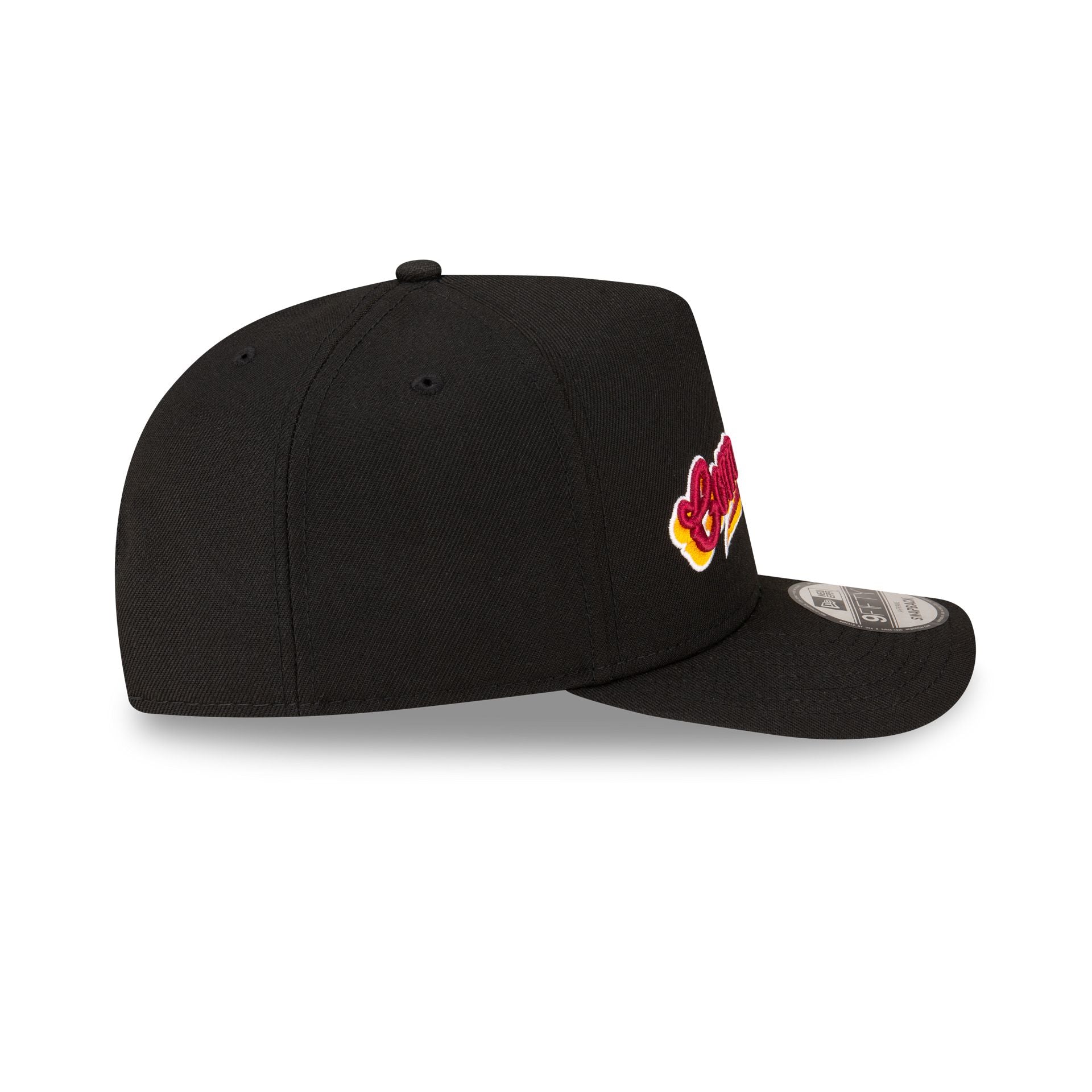Born x Raised x Washington Commanders Script Black 9FIFTY A-Frame Snapback Hat