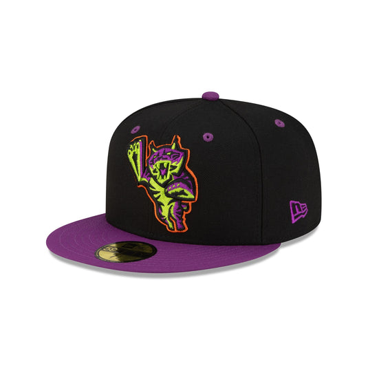 Lynchburg Hillcats Halloween Purple 59FIFTY Fitted Hat - New Era Cap