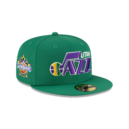 Utah Jazz 1979-1996 Hardwood Classics Green 59FIFTY Fitted Hat - New Era Cap