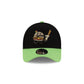 Akron RubberDucks Black Food Pack 9FORTY A-Frame Snapback Hat