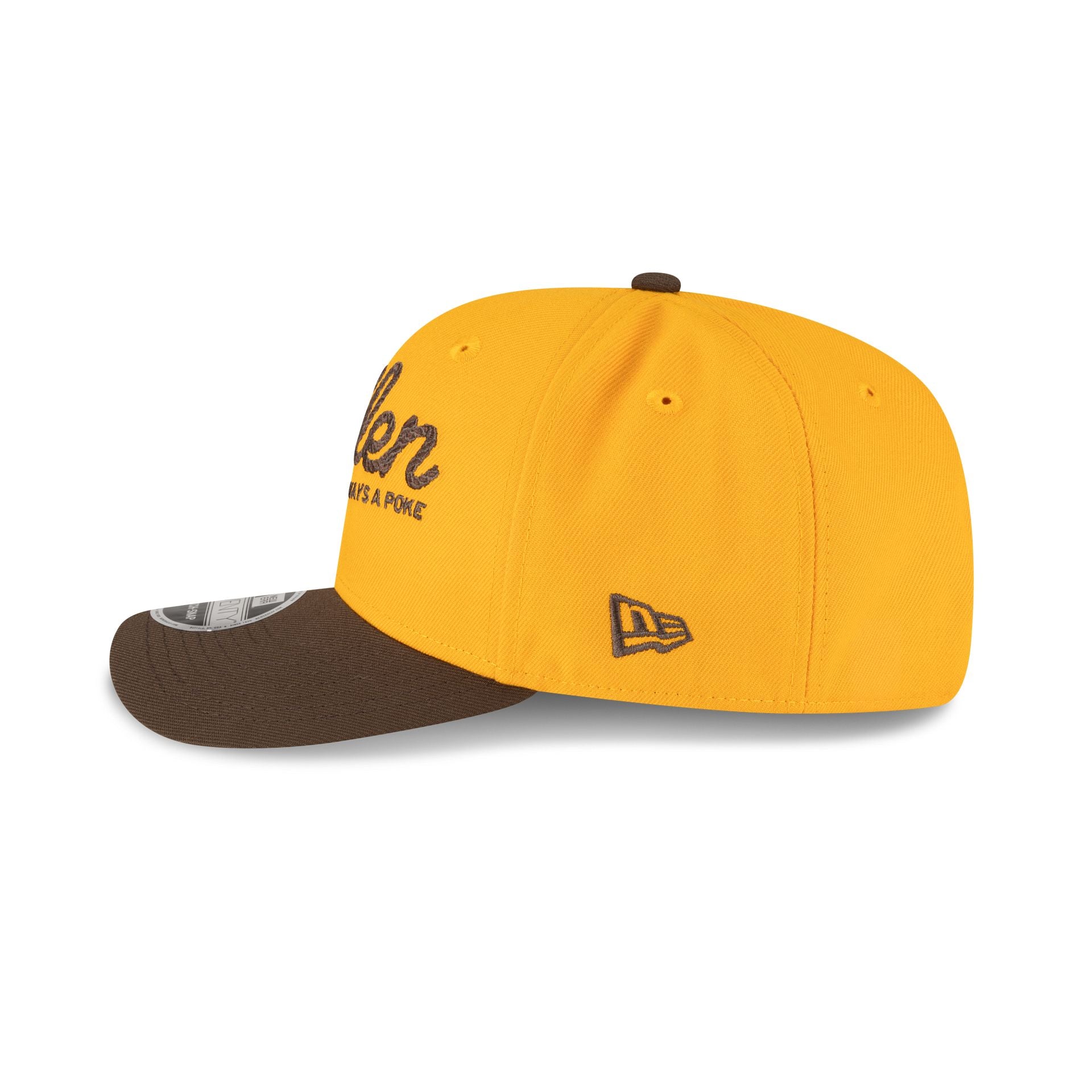 Wyoming Cowboys Josh Allen Jersey Retirement Gold 9SEVENTY Stretch-Snap Hat