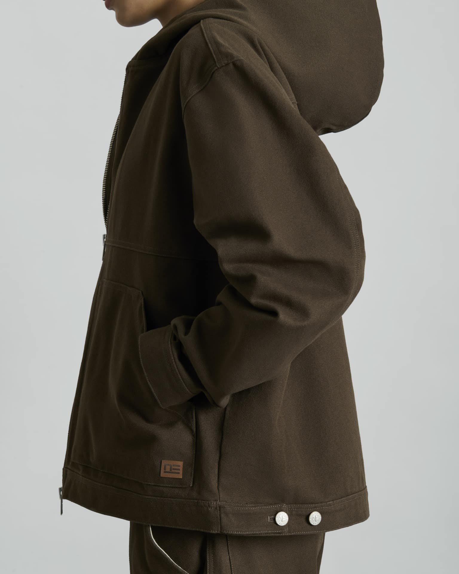 Forge Walnut Hooded Work Jacket