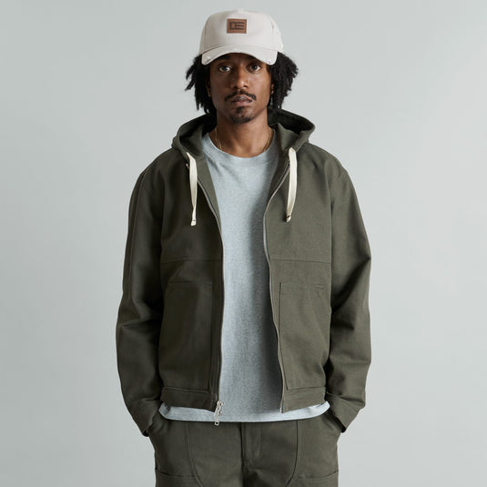 Forge Dusty Charcoal Hooded Work Jacket - New Era Cap