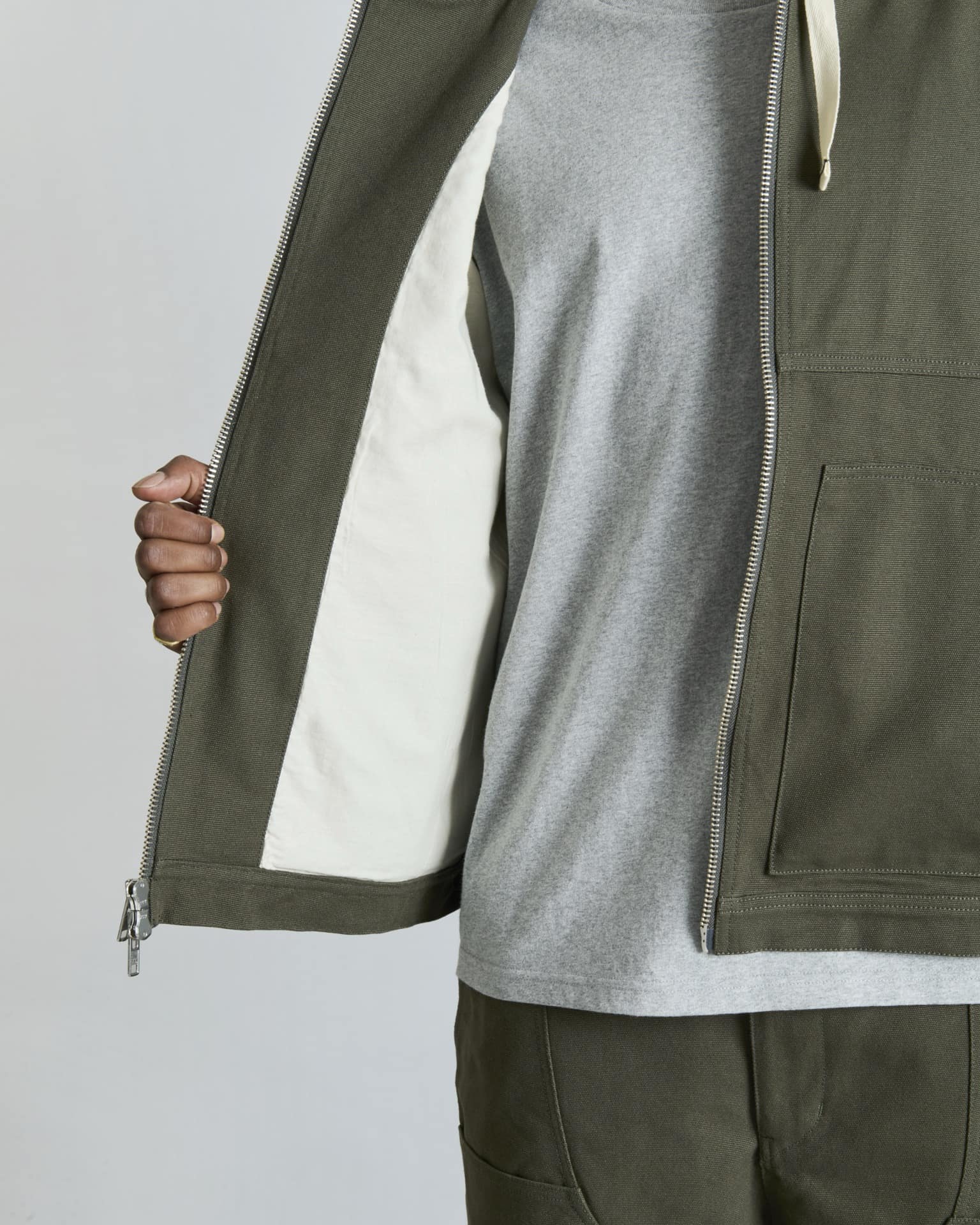 Forge Dusty Charcoal Hooded Work Jacket