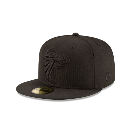 Atlanta Falcons Black On Black 59FIFTY Fitted Hat - New Era Cap