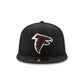Atlanta Falcons Black 59FIFTY Fitted Hat